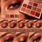 Five-step GOMAR eyeshadow application guide using shades 2, 6, 9, 7 and 1