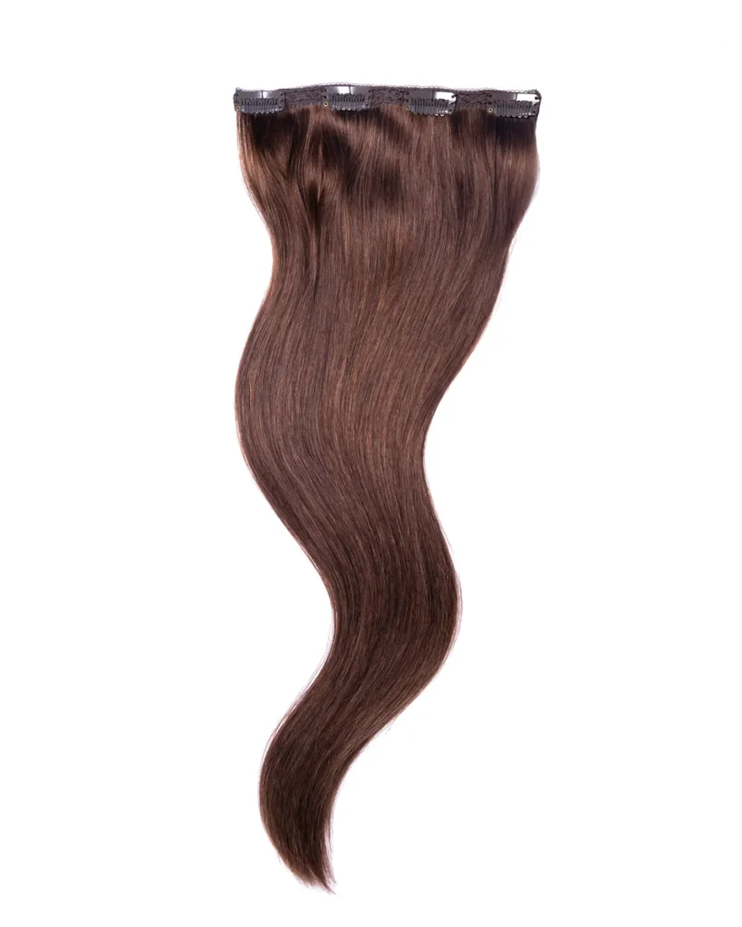 Brown hair extensions